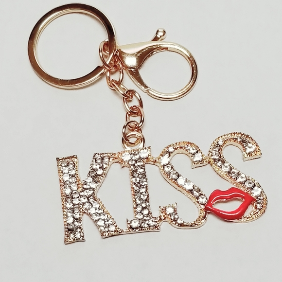 2 pcs Rhinestone Keychain New - Picture 2 of 7